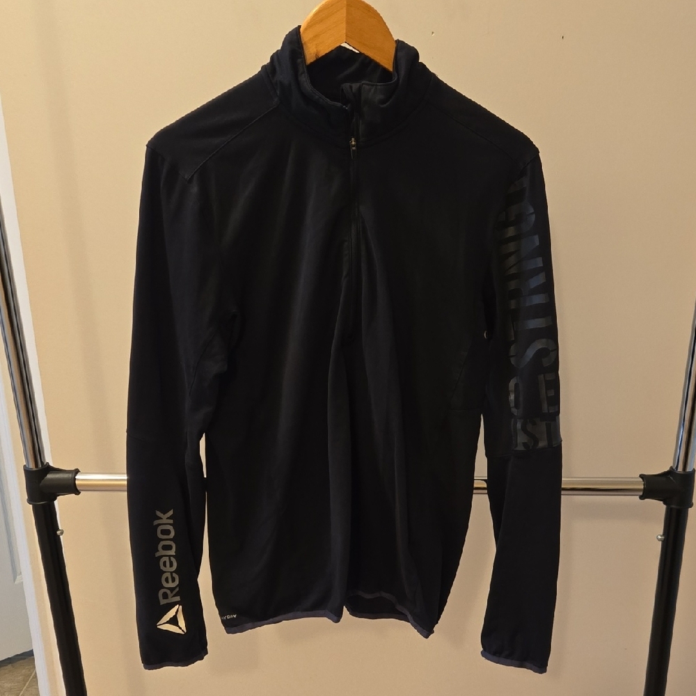 Reebok Men's Navy Performance Top 1/2 Zip